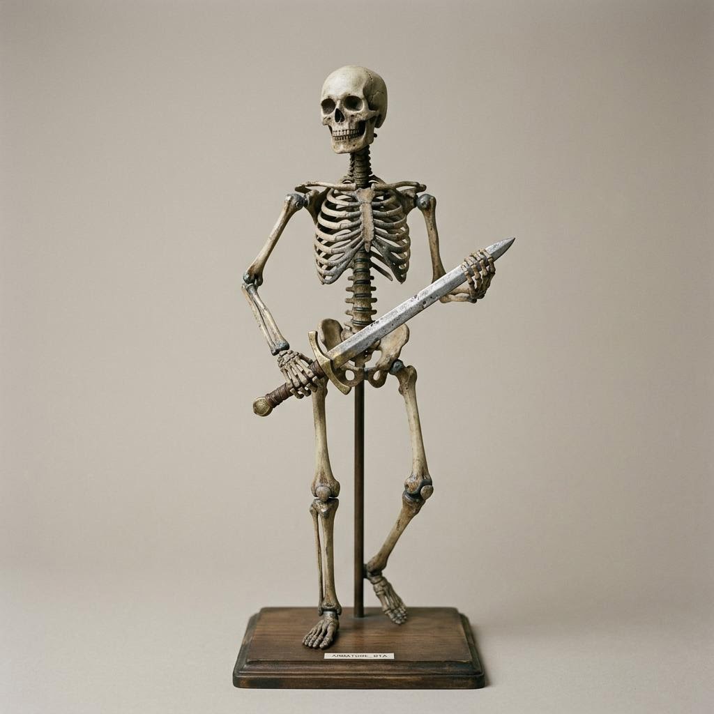 Ray Harryhausen-Style Stop-Motion Skeleton Figure