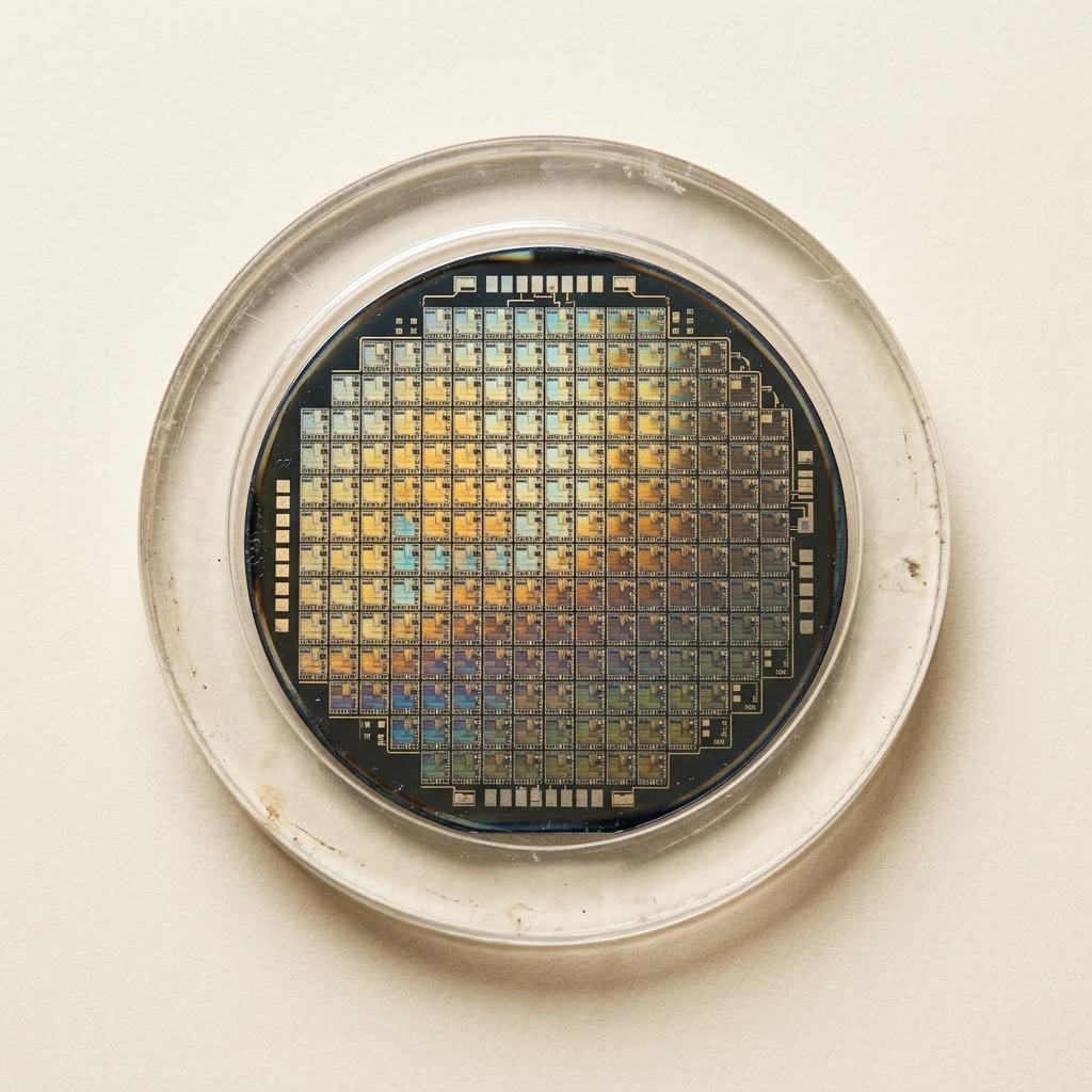 Early Integrated Circuit Wafer