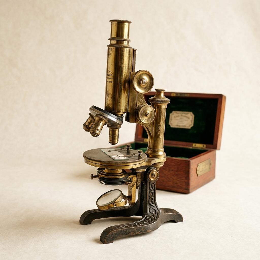 Victorian Brass Microscope