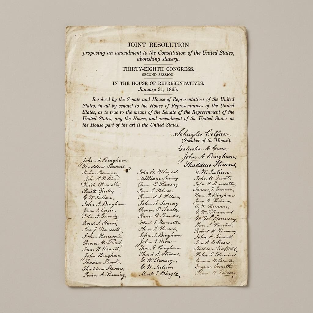 Thirteenth Amendment (Congressional Copy)